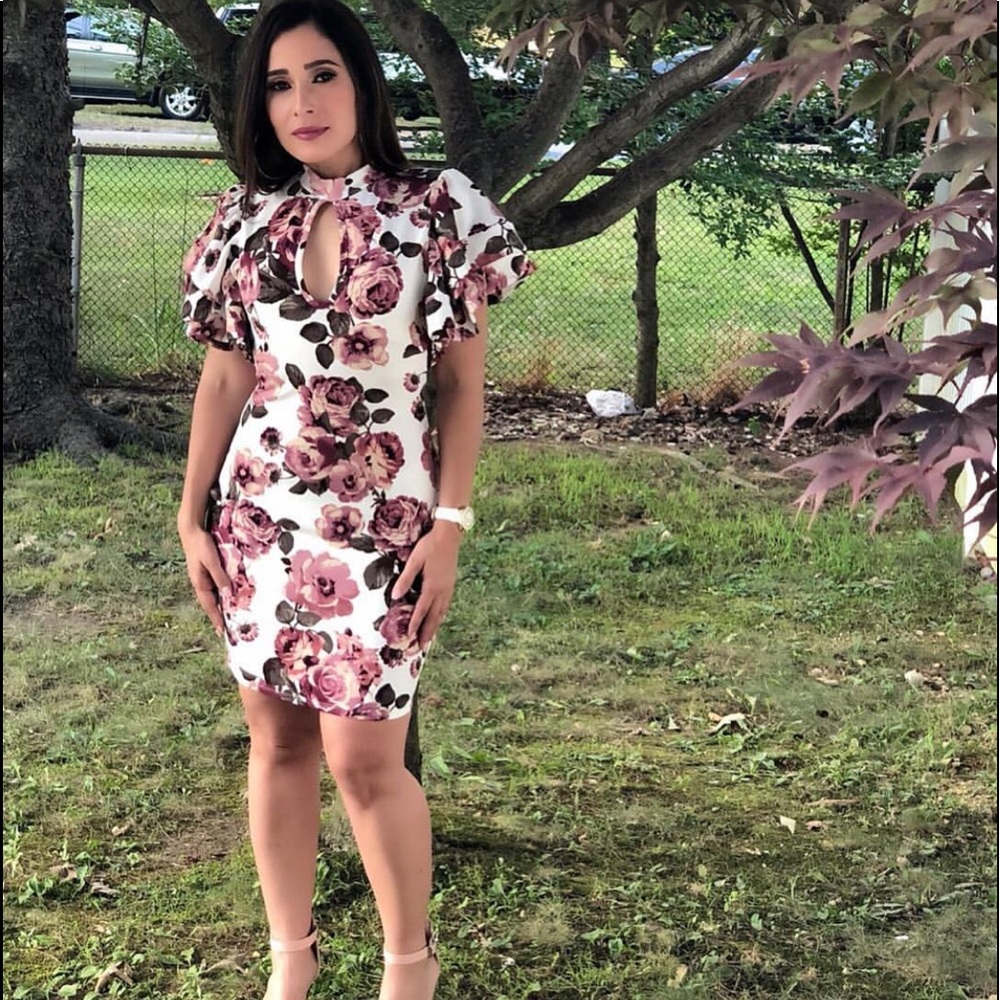 Pink Floral Dress